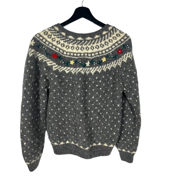 Deans of Scotland Grey Shetland Wool Button Up Cardigan Small - Picture 2 of 6